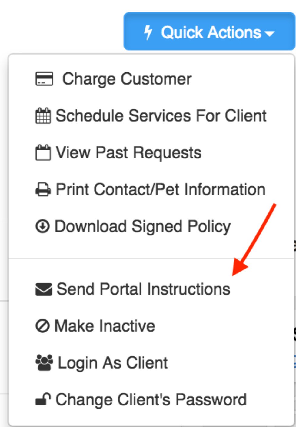 Sending Portal Instructions To Clients