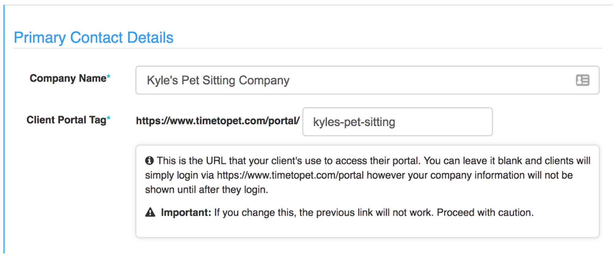 Setting Your Client Portal Tag