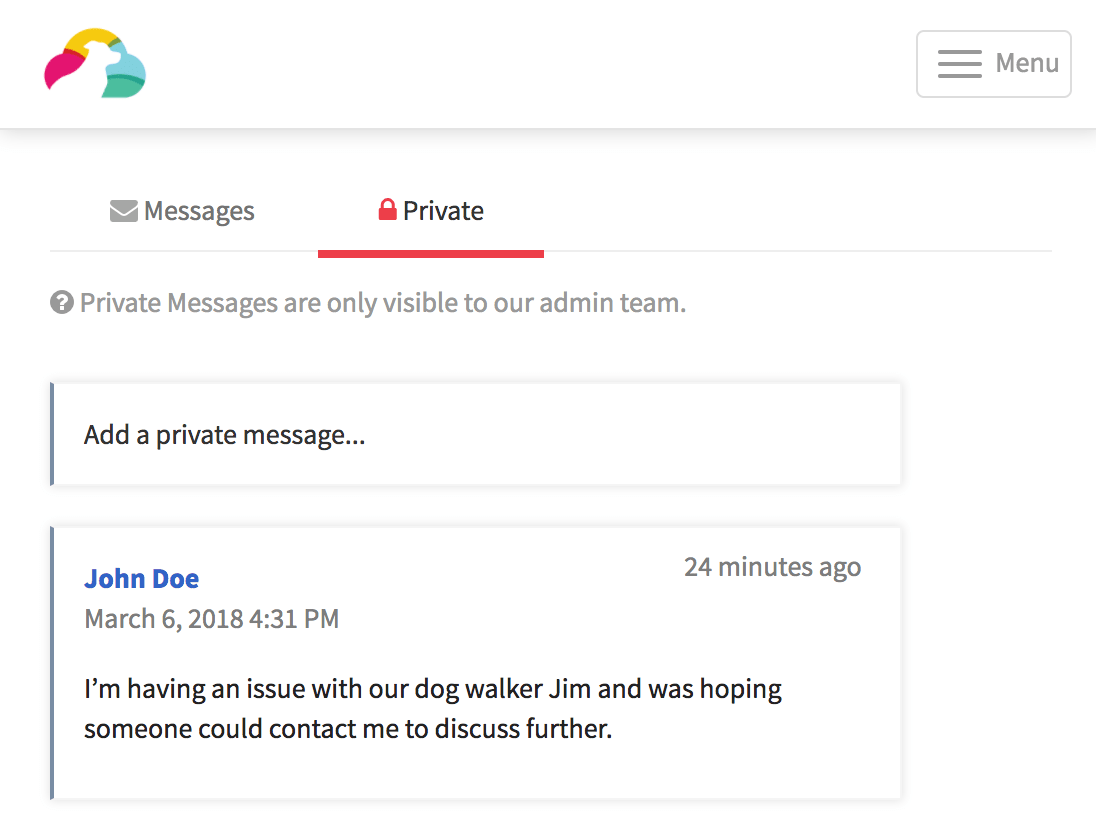 Private Messaging in the Client Portal