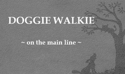 Doggie Walkie on the Main Line Logo