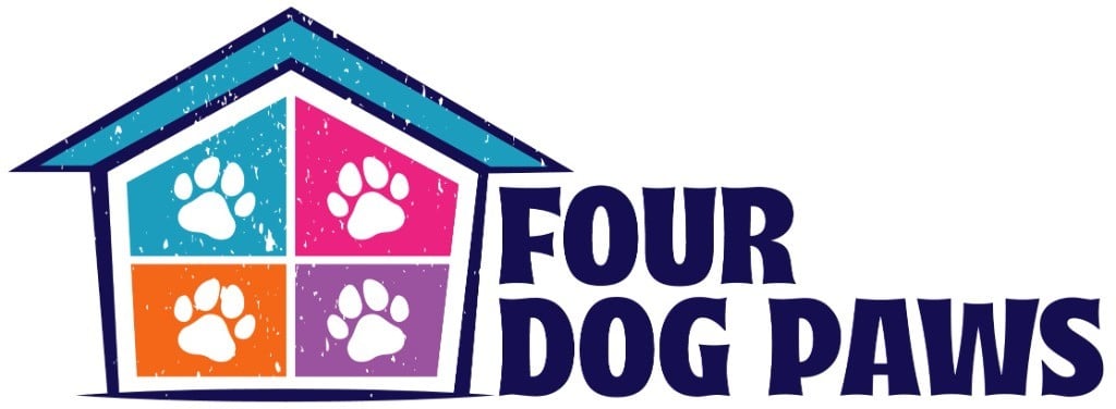 Four Dog Paws Logo