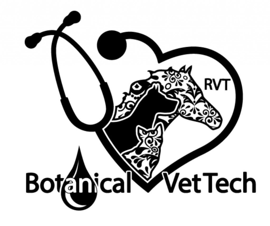 Botanical Vet Tech: Pet Nursing and Sitting Logo