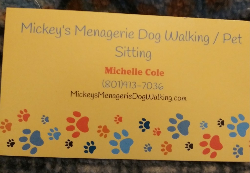 Mickey's Menagerie Dog Walking / Pet Sitting Logo