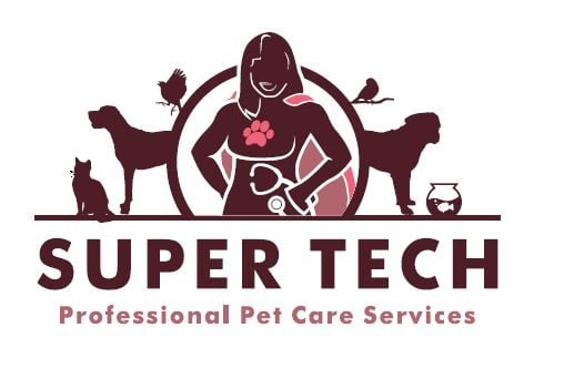 Super Tech Professional Pet Care Services Logo