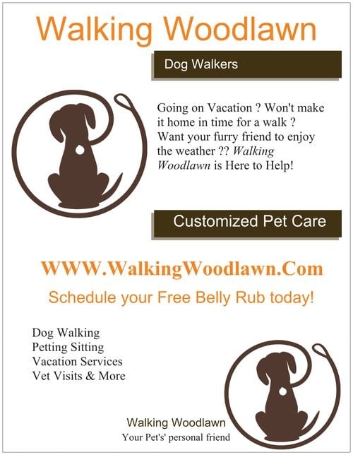 Walking Woodlawn Pet Services, LLC  Logo