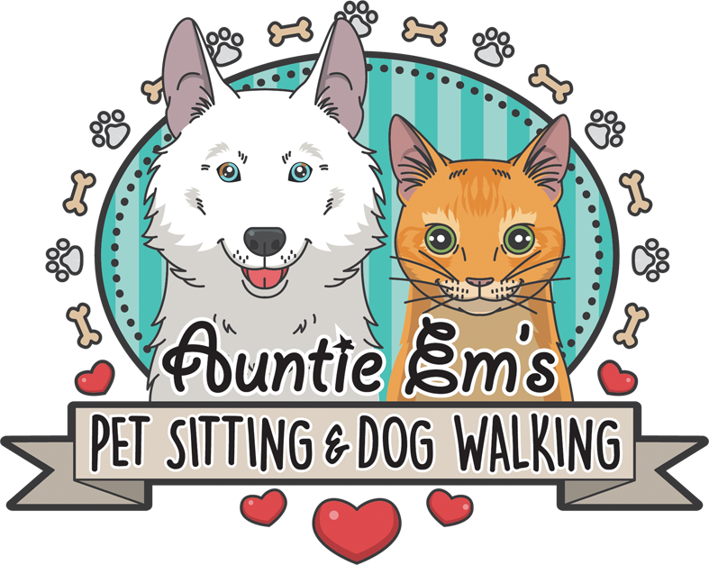 Auntie Em's Pet Sitting & Dog Walking Logo