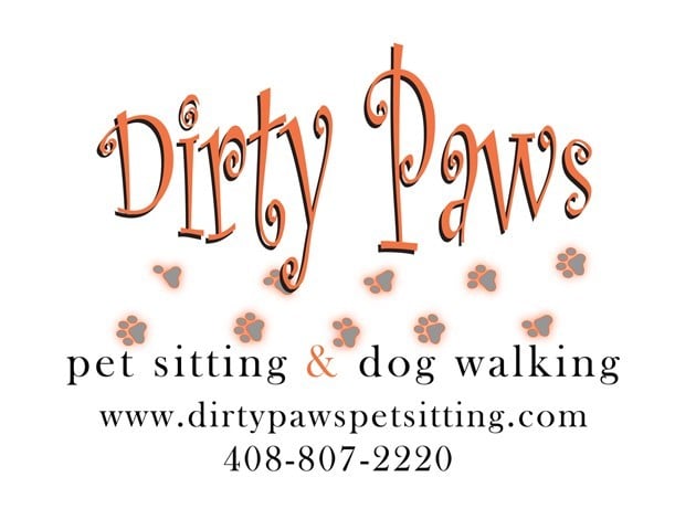 Dirty Paws Pet Sitting and Dog Walking Logo
