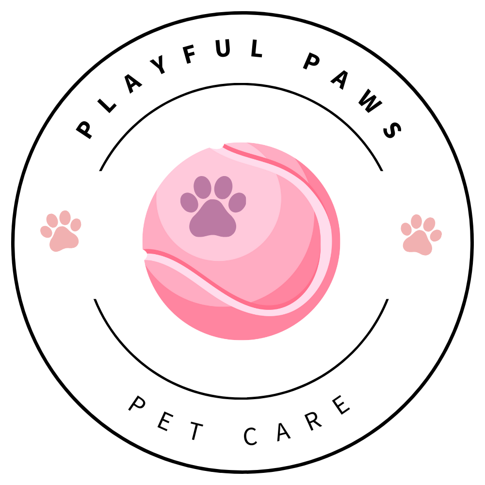 Playful Paws Pet Care Logo