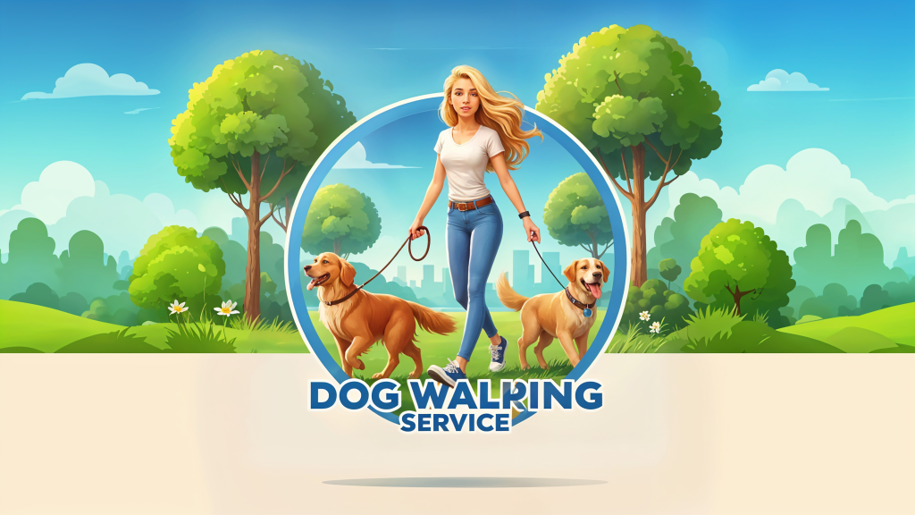 Personalized Paws Dog Walking Logo