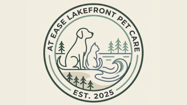 At Ease Lakefront Pet Care Logo
