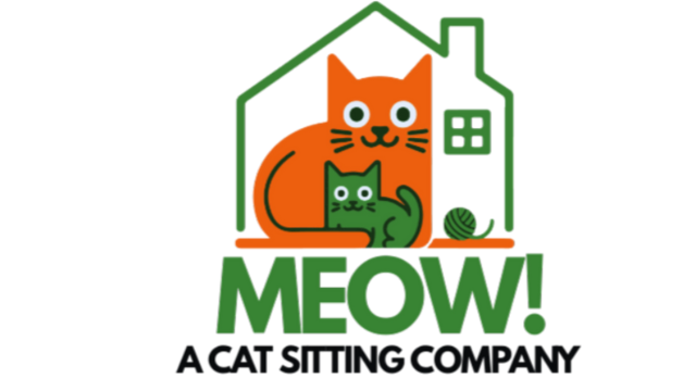 MEOW! A Cat Sitting Company Logo